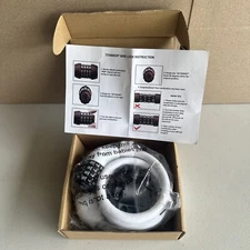 Titanker Bicycle 4ft Bike Cable Lock 1/2 Inch Resettable Combination W/ Bracket