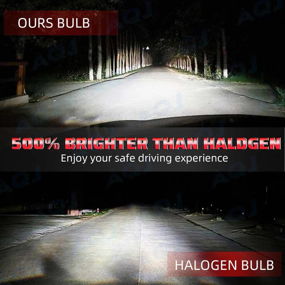 For Saab 9-5 1999-2009 4x H7 H7 6500K LED Headlight High Low Beam Combo Bulbs - Image 2 of 4