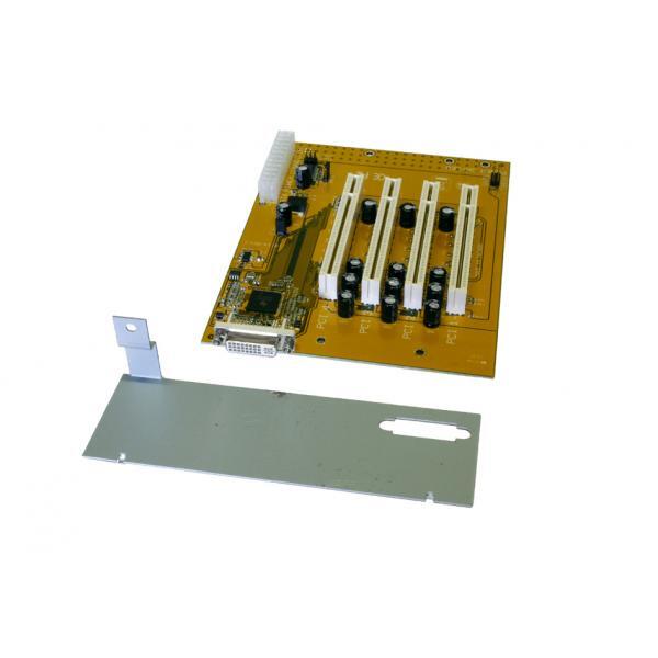 EXSYS Board with 4 x PCI-Slot expansion + ATX-Bracket scheda di interfaccia e ad