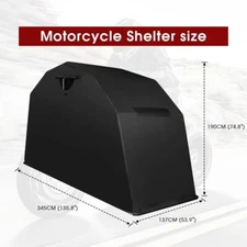 Motorcycle Covers Waterproof Outdoor Storage Sheds 136"x54" x75" Heavy Duty
