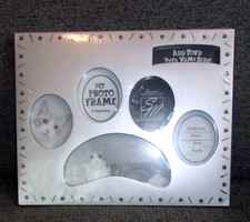 Pet Photo Frame Cat / Dog Silver-tone 8  x 10  NEW