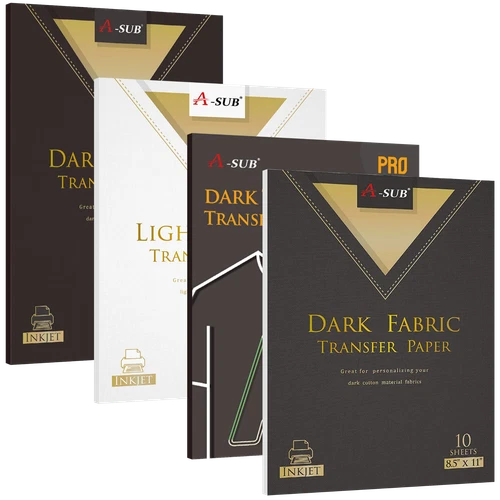 Lot 20-100 A-SUB Iron on Heat Transfer Paper for Inkjet Printer 8.5x11 11x17