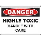 Warning highly toxic sticker weatherproof bumper vinyl decal