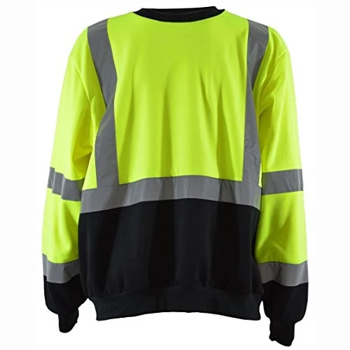 Petra Roc LBCSW-C3-L Sweatshirt Crew Neck Lime/Black Two Tone, ANSI Class 3, L image 2