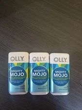 (3) Olly Mighty Mojo Resveratrol Pine Bark 30 caps each * SEALED Exp: 11/2025