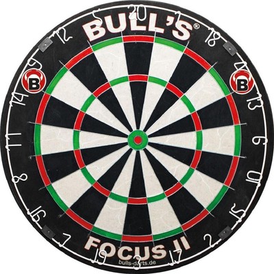 BULL'S Focus II Bristle Dart Board | Dartscheibe Dartboard Brett Scheibe Darts