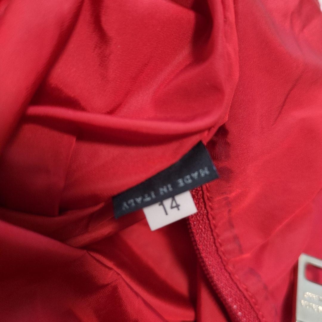 PRADA Tote Bag Triangle Logo All Over Pattern Large Capacity Red From Japan — image 13