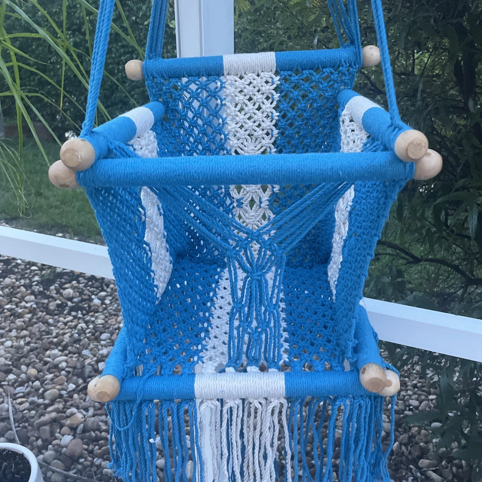Boho Toddler/Baby Swing Hammock Rope Handmade Tassel Indoor/Outdoor Patio Porch!
Opens in a new wind