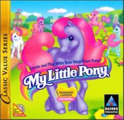 My Little Pony PC CD girls dress feed care animal beauty salon horse farm game!