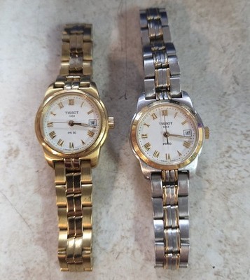 Tissot 1853 PR 50 Swiss Men's Watch Set of Two J376/476 New Battery