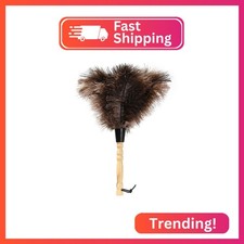 iHUFeather Ostrich Feather Duster 14 inch Feather Duster Fluffy Natural Genuine