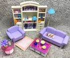 Vintage 2002 Barbie Living in Style Living Room Play Set #67553 NEAR COMPLETE