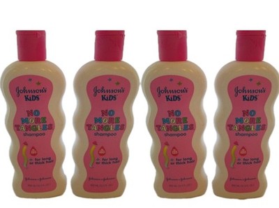 4 ORIGINAL JOHNSONS KIDS NO MORE TANGLES VINTAGE HAIR SHAMPOO FREE SHIPPING USA