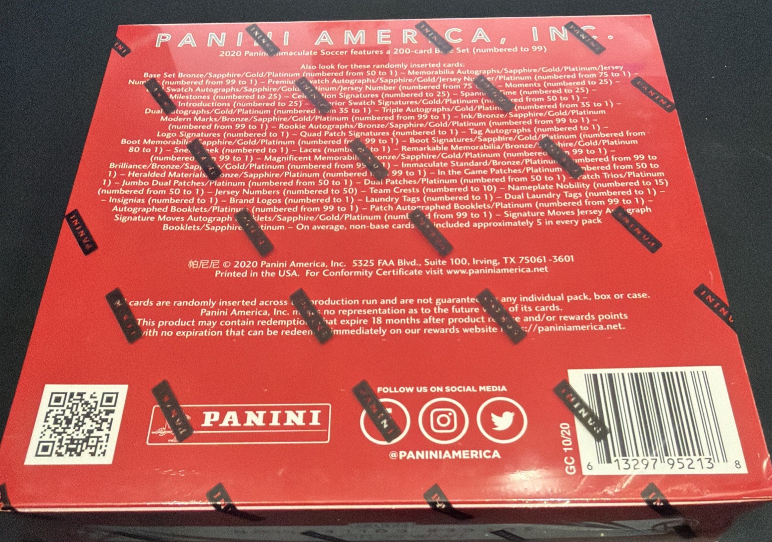 2020 Panini Immaculate Soccer Hobby Box Earling Haaland Rookie view 3