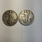 1935 & 1945-D Walking Liberty Half Dollars 90% Silver Lot