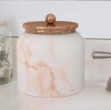 Home Bathroom Multi Use Organization Container With Lids/Misty Copper Collection