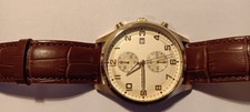 Rivado Herren Flieger Edelstahl vergoldet 44mm arabisch RIGS-20222-12L