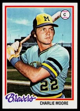 1978 Topps SET-BREAK #51 Charlie Moore EX or Better, (HUCK'S)
