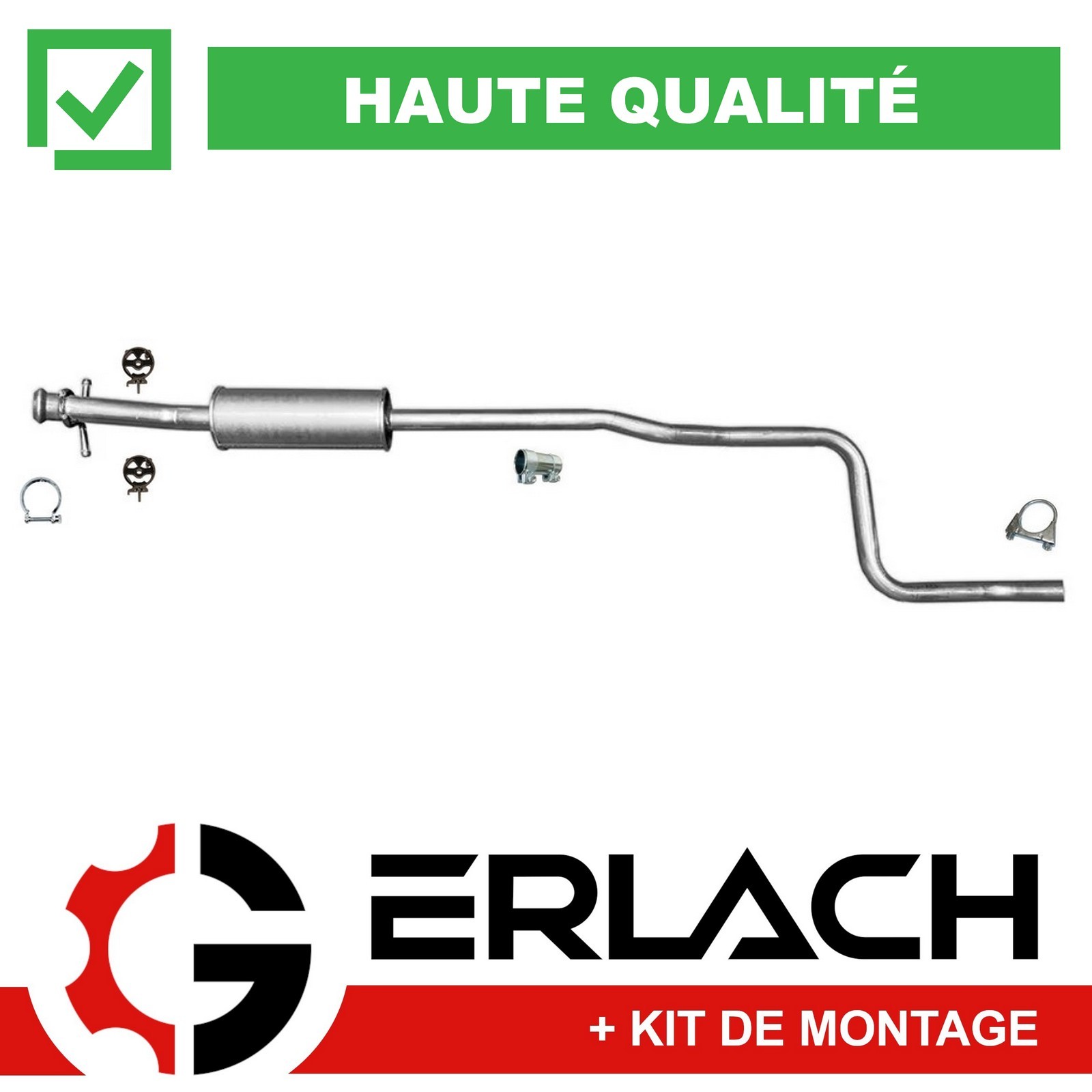 Silencieux intermédiaire Peugeot 308 SW 1.2 fin du bruit échappement 9401