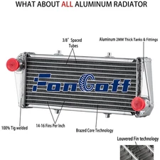 1 Row Aluminium Radiator For Ultralight Rotax 914 912 912i UL  4-STROKE ENGINE
