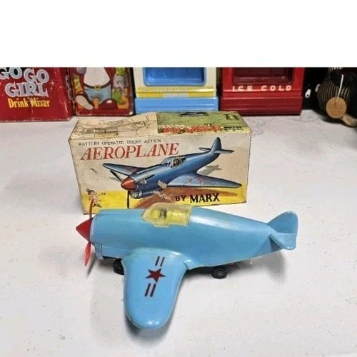 Marx Aeroplane Airplane Tricky Action Toy in Box