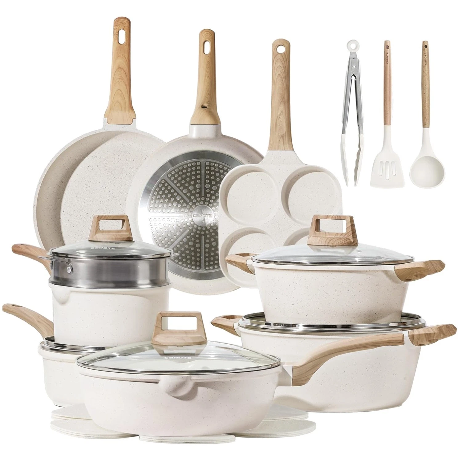 21-Piece Nonstick Cookware Set - PFOS, PFOA Free
