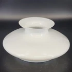 Milk Glass Tam O Shanter Lamp Shade 10" White Student Lamp 7" Fitter Vintage