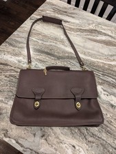 Brown Jack Georges University Professional Leather Briefcase Messenger Bag 2456