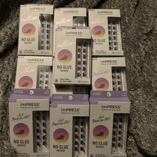 10x lot Kiss Impress Press-On Falsies 12 Clusters Airy Wispy 91317 ILS10