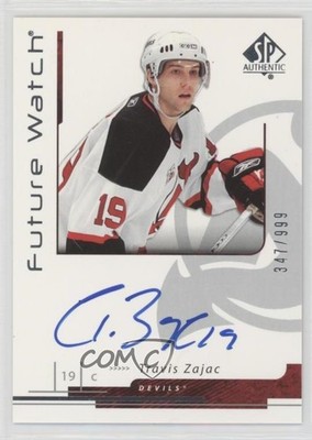 2006-07 SP Authentic Future Watch Auto 347/999 Travis Zajac #189 Auto 05u8