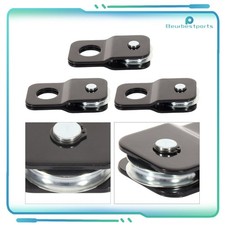 3pcs 9000lbs Snatch Block 4ton Black Recovery Winch Pulley Off-road Atv Tow