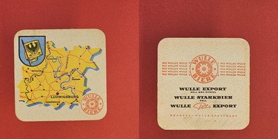 Wulle beers Ludwigsburg brewery beer mat beer