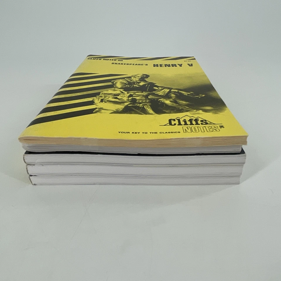 5 Cliffs Notes Books Shakespeare Hamlet Macbeth Richard III Henry V Julius Caesa - Image 4 of 4