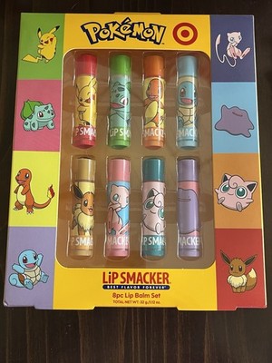 Pokemon x Target Lip Smacker 8pc Lip Balm Set Exclusive Limited Edition NEW!