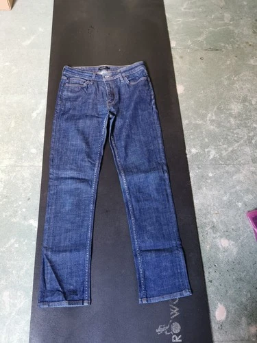 M&S Marks & Spencer AUTOGRAPH Straight Cut Blue Jeans - Regular-UK10-W32-L28