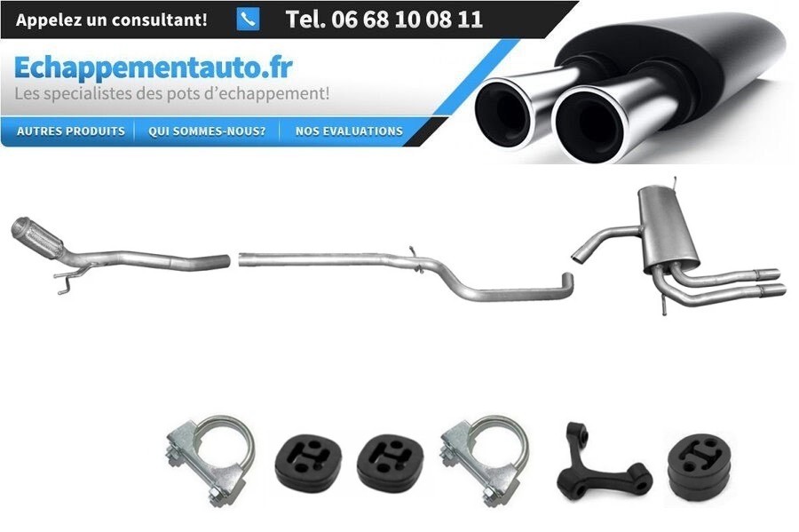 Échappement Seat Altea XL 2.0 TDI pour réparation mécanique et entretien ligne 1K0253201B