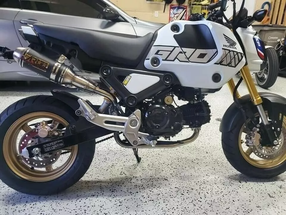 New Honda grom125 dual exhaust msx sf mount black 2022 only db killer v.10