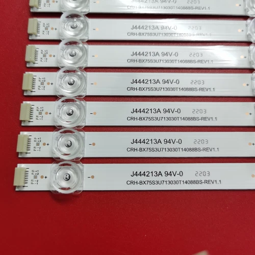 Barras de retroiluminación LED para Hisense 07FZD-03E348124HN 75R7E2 75R7070E2 75R6E1 75RGE - Imagen 3 de 9