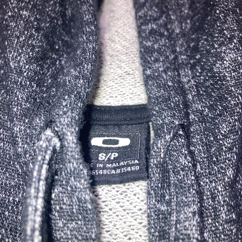 Oakley Herren Hoodie Größe Small Meliert Grau Full Zip Sweatshirt - Bild 3 von 5