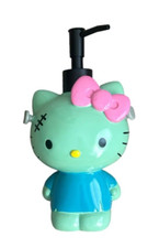 Dispensador bomba loción jabón zombie Frankenstein verde Halloween Hello Kitty