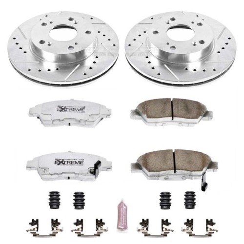 PowerStop Front & Rear Z26 Street Warrior Brake Kit w/ Calipers | Acura CL (2001–2003) (KC2296-26) main image 1