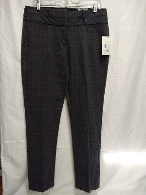 Maurices Smart Pant Women's 9/10R Gray Stretch Skinny Ankle Pants Mid Ri