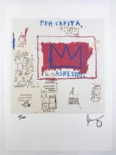 Jean-Michel Basquiat Original Vintage Art Print Lithograph Signed Limited COA