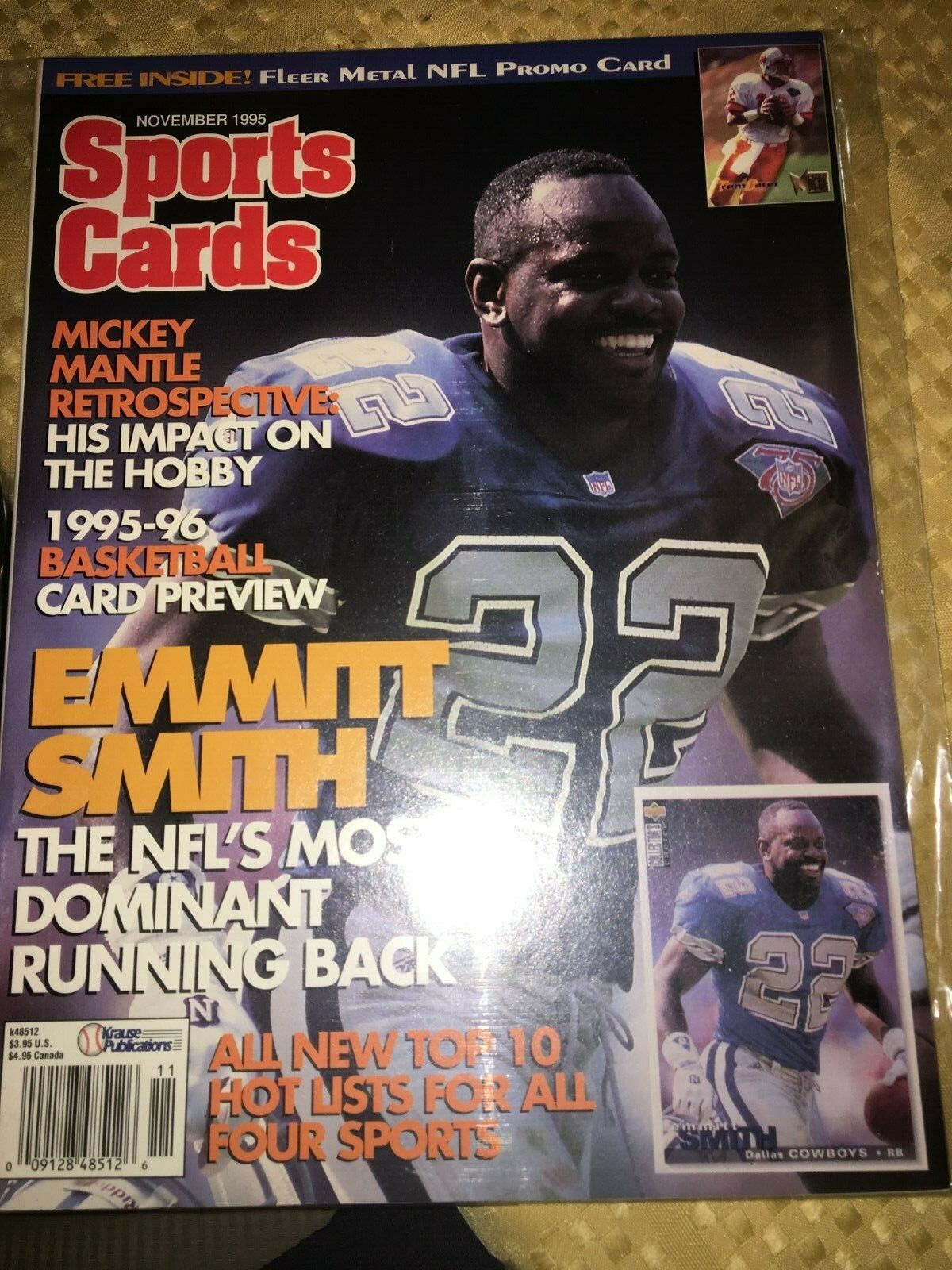 November 1995 Sports Cards Magazine Emmitt Smith eBay