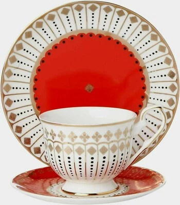 ROYAL ALBERT Royal Pembroke and Edwards trio - Cup, Saucer and Plate set. Brand new .boxed