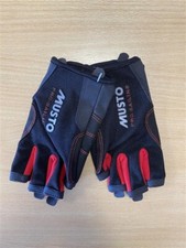 MUSTO, Essential pro-sailing fingerless gloves, XS, Black
