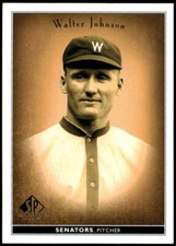 2002 SP Legendary Cuts #87 Walter Johnson