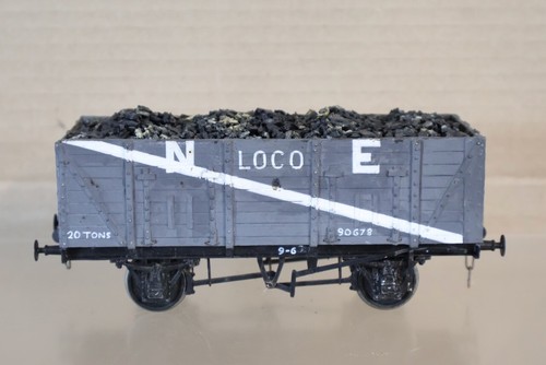 VINTAGE BAUSATZ GEBAUT SPUR O NE LNER SEITENTÜR HOCHKAPAZITÄT KOHLEWAGEN 90678 om | Condition: Used