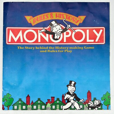 Monopoly 1935 Commemorative Edition Instructions 1985 Replacement Pieces Rules