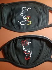 Disney World Black Face Covering Mask Mickey or Minnie Mouse
